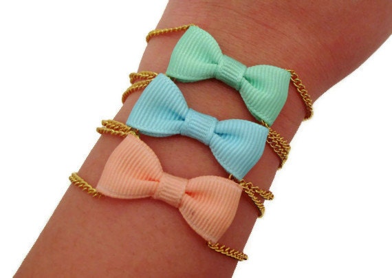 Bow Bracelet - Spring Pastels