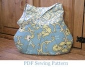 INSTANT DOWNLOAD Bag Sewing Pattern PN307 Annie Oversized Hobo Shoulder Bag Pattern
