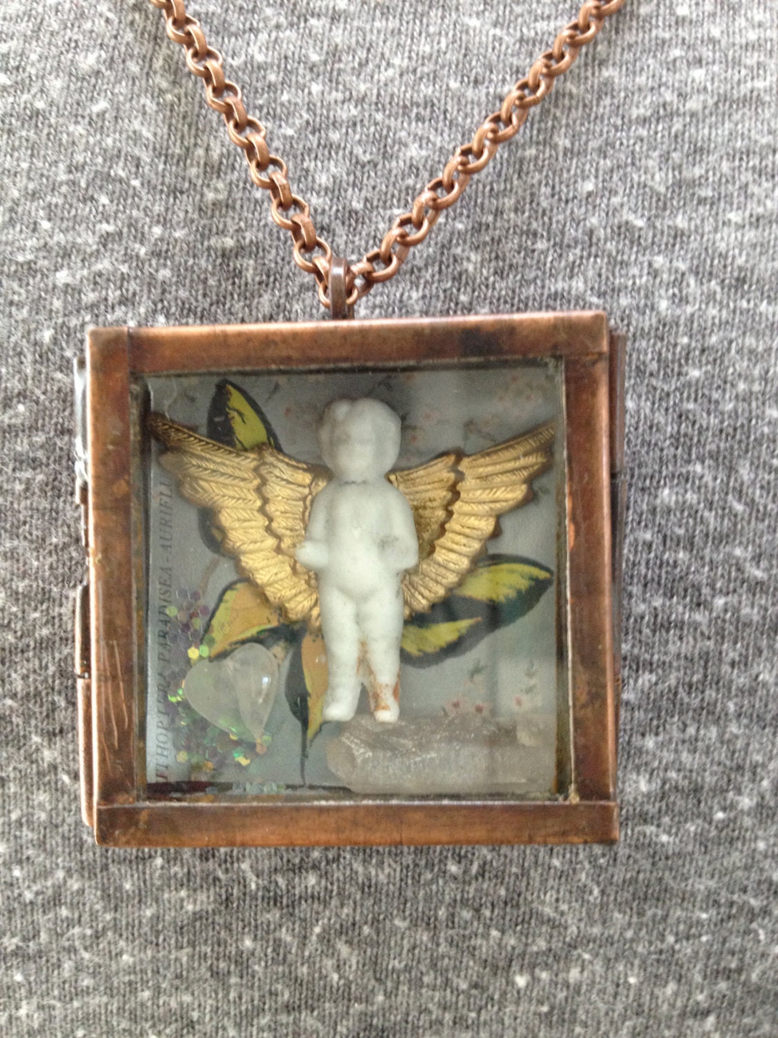 Mother's Day Gift Angel Frozen Charlotte Locket Necklace