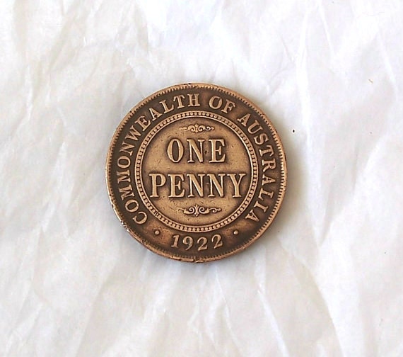 1922 Australian Penny King George V