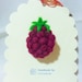 needle felted brooch - raspberry brooch - 100% merino wool - needle felted raspberry