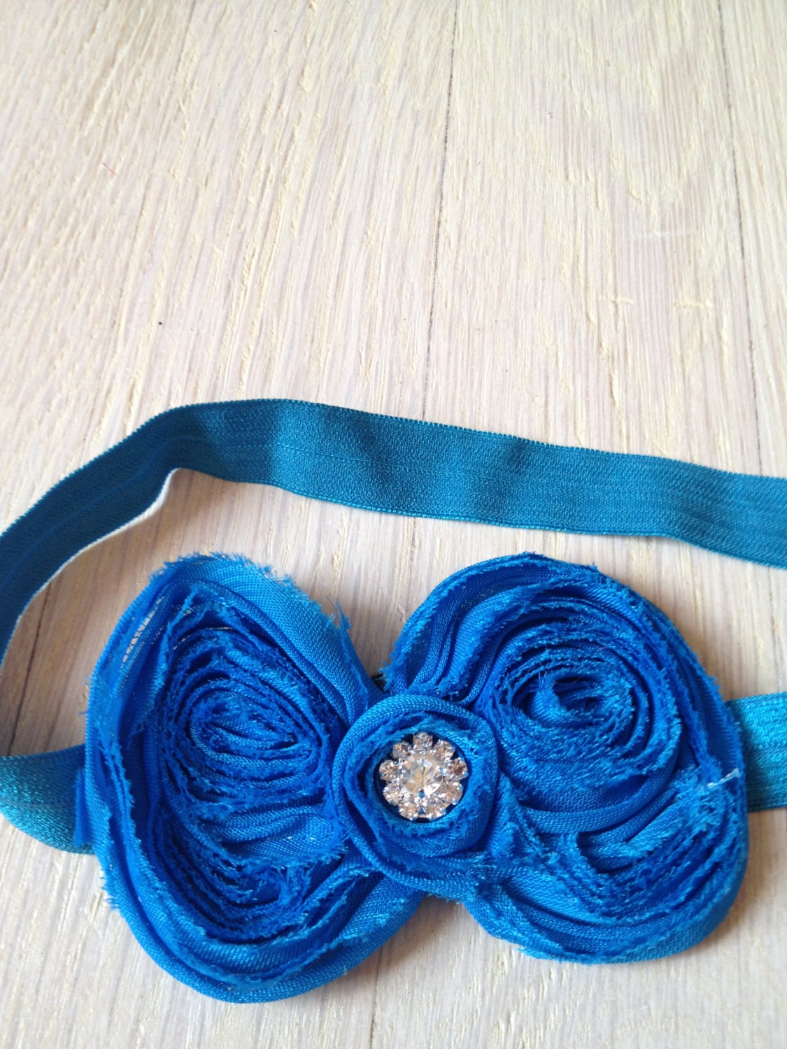 Turquoise Shabby Bow