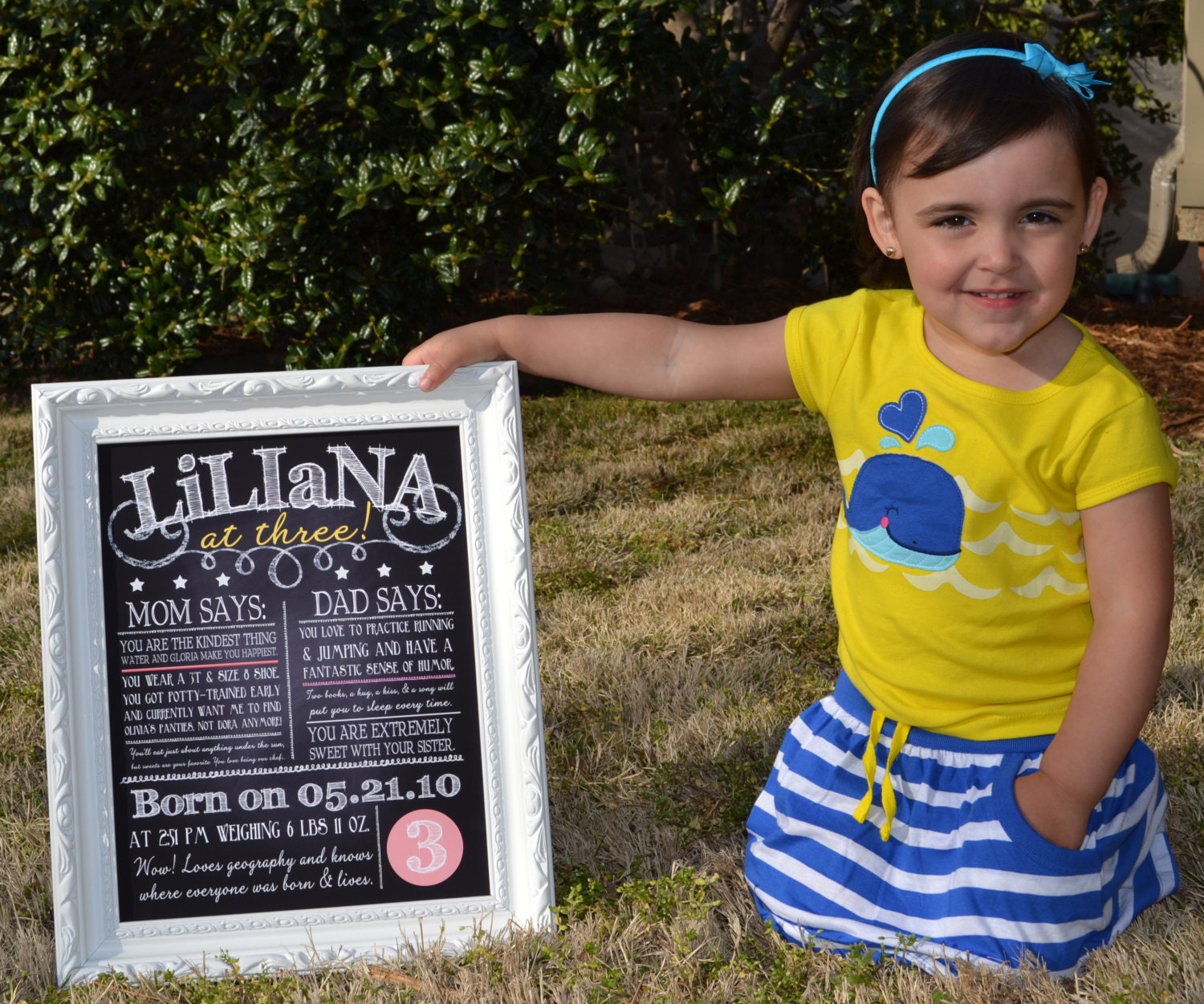 Custom birthday sign 11x14 print- favorite things chalkboard print-  first birthday sign- unique birthday decoration- all about me sign