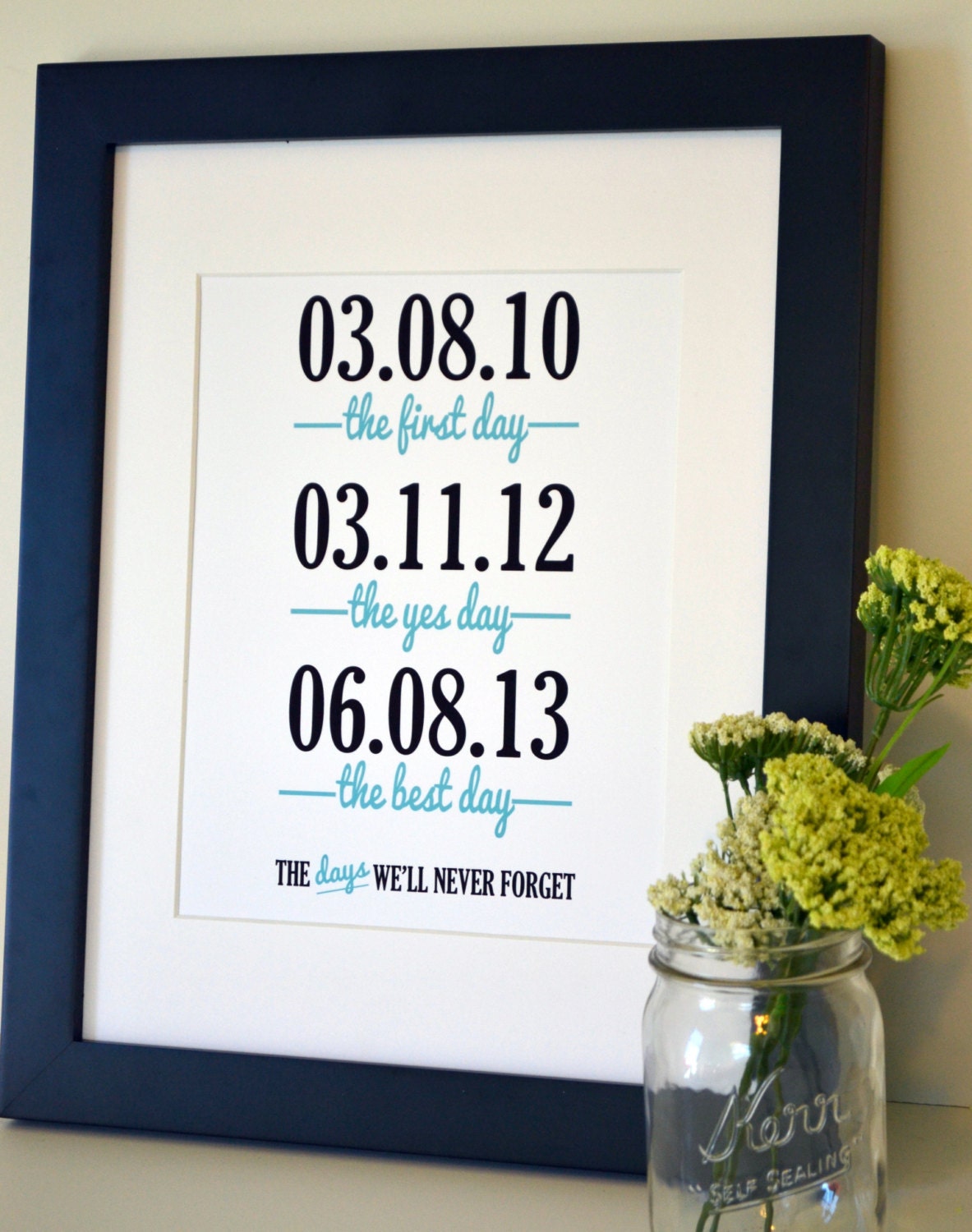 2nd Anniversary Poems For Him Gift for husband 11x14 print-
