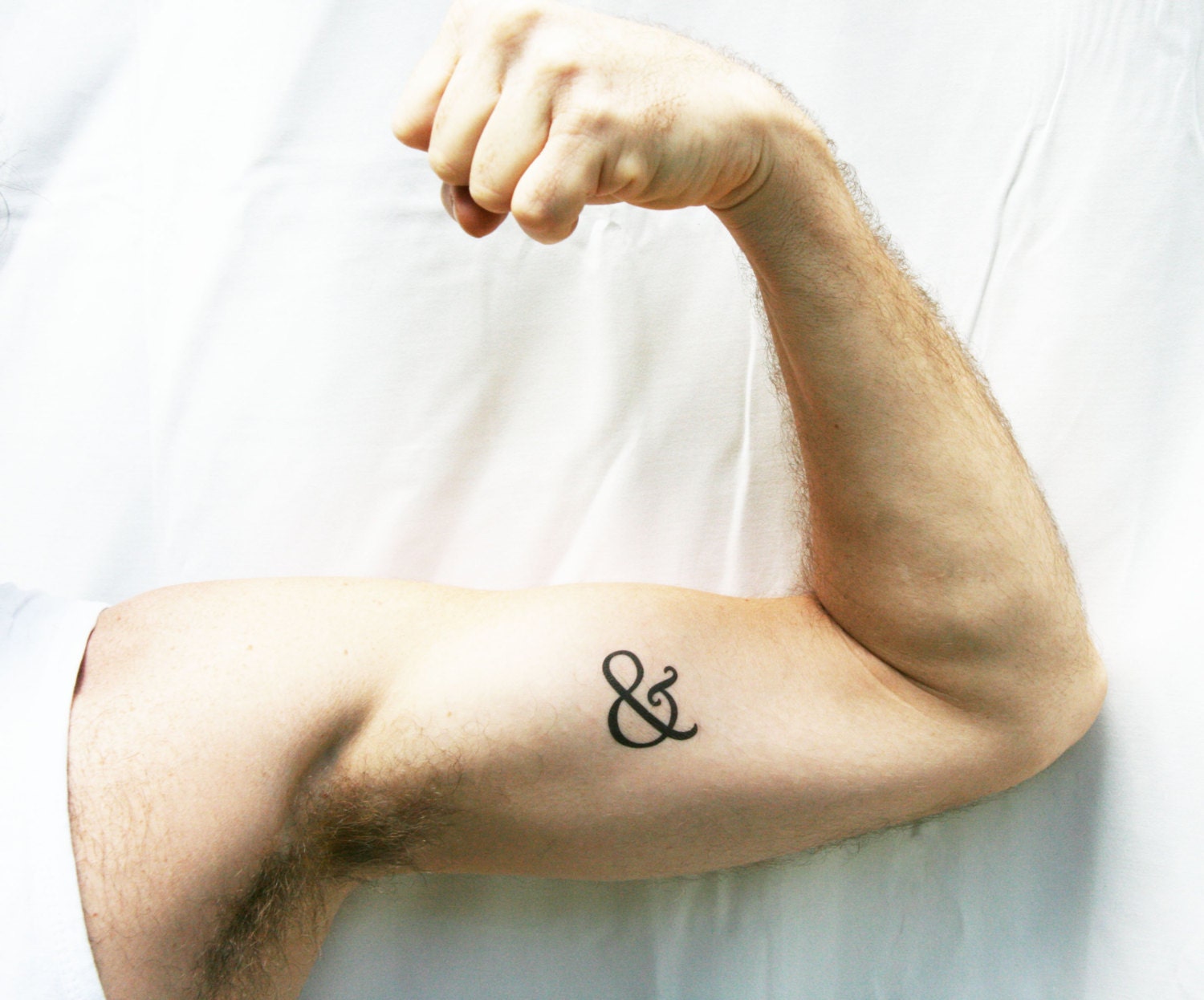 two ampersands (and) typography temporary tattoos