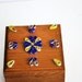 Quilled wooden hindged box