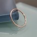 14k Rose Gold Filled Thin Round Simple Stacking Band Ring  Shiny Finish