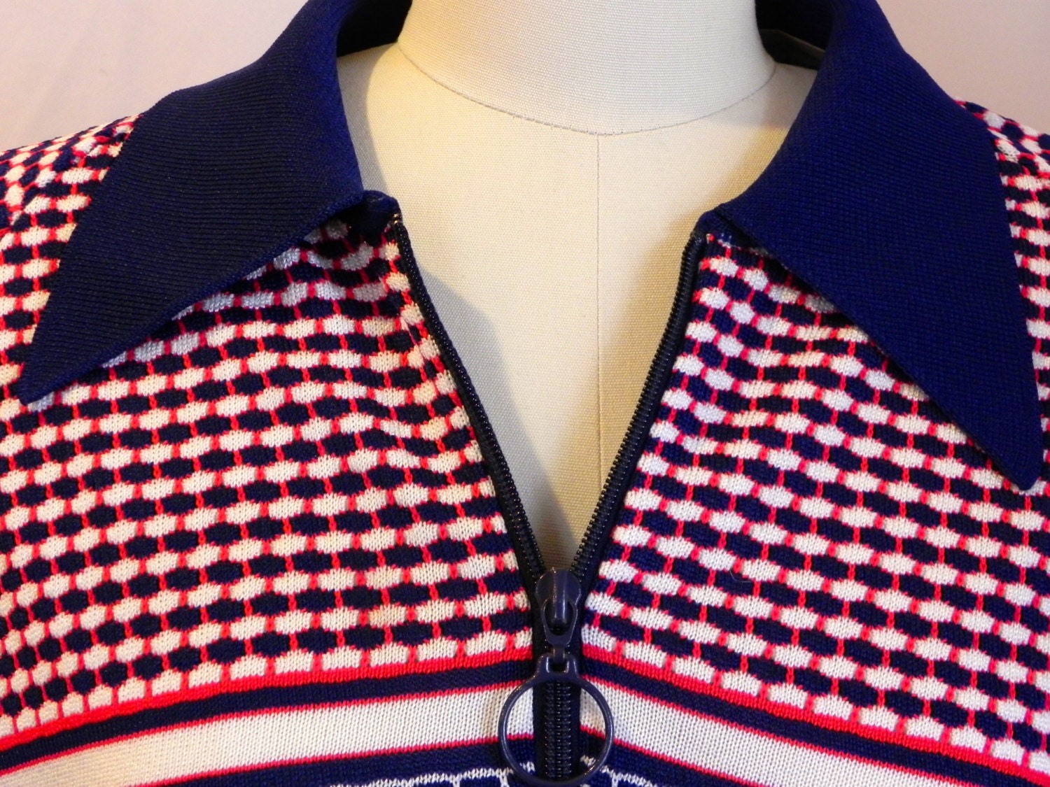 25% OFF 70's Retro Knit Polo