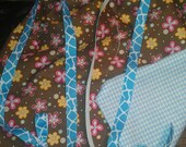 Hanky Panky Bag (Brown & Light Blue)
