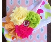 Baby Girl Headbands..Baby Headband..Newborn Headbands..Jersey Knit Headbands..Hello Spring Headband..Photography Prop