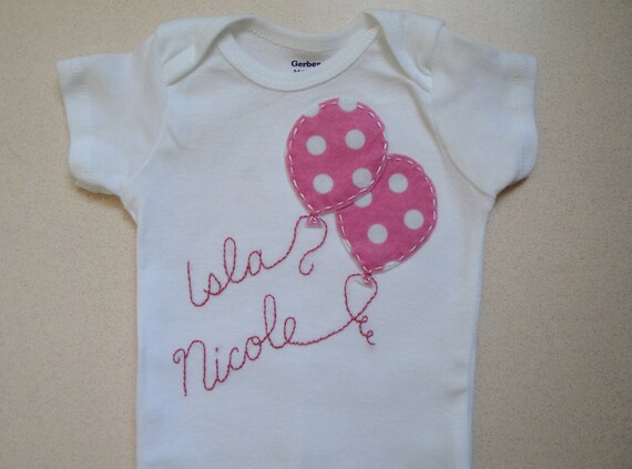 Personalized Balloons Onesie Il_570xn