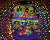90s LISA FRANK pvc/clear/transparent alien backpack