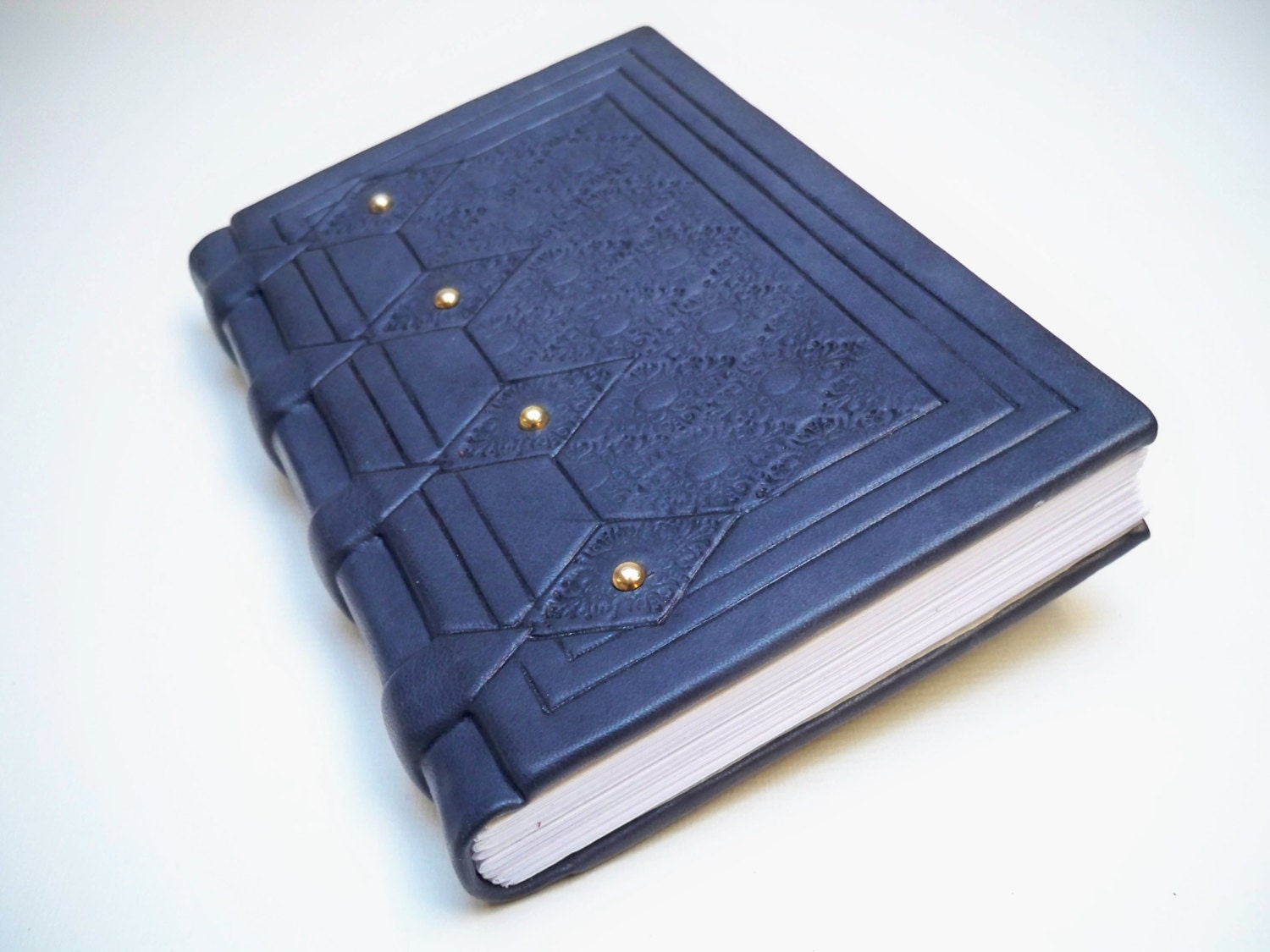 Leather Book : Medieval style leather binding, alchemical book - Valentine's day gift