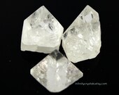 Set of Three Apophyllite Natural Pyramid Points
