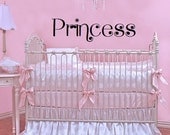 Vinyl Wall Lettering - Princess for Girls Bedroom or Baby Nursery Wall Quotes Decal