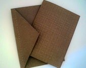 Kraft Paper Embossed Note Cards - Any Occasion - Masculine - Minimalist - Kraft Cardstock