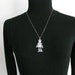 vintage antique sterling silver mechanical clown pendant. triangle design. ALWAYS HAPPY.