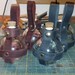 Leather potion bottle holder - Sphere shaped