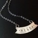 WITCH // sterling silver banner necklace