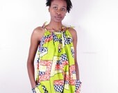 Bold Tribal Ethnic Print 100% Cotton Fabric Drawstring Bubble Romper Short Jumper Playsuit one size