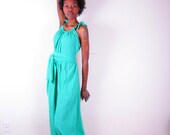 Amazing turquoise elastic ankle sheer cotton gauze summer pants romper jumpsuit ALL SIZES and more COLOR selections