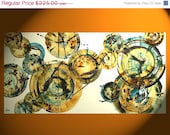 Spring Sale - HUGE Original 48 x 36 Abstract Painting - Custom Commissioned Original Art - Abstract Art - Round Spheres