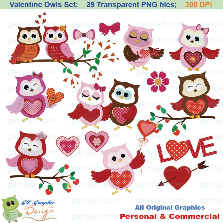 valentine owl clip art free - photo #37
