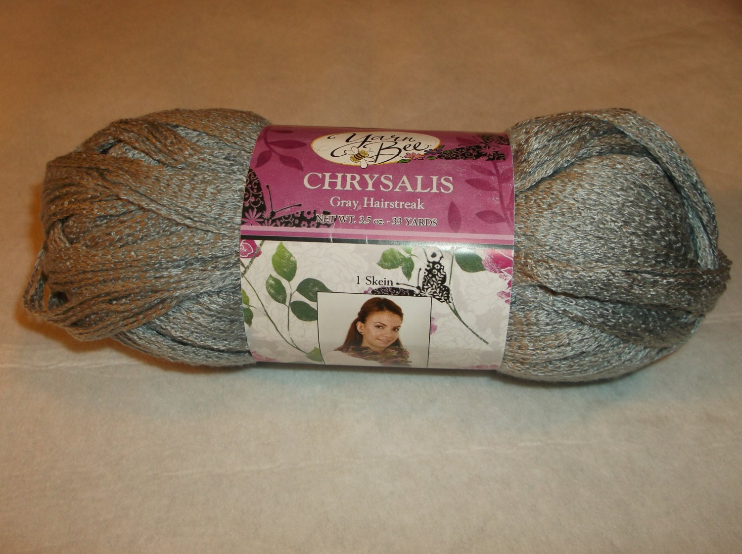 Yarn Bee Chrysalis Grey Hairstreak Ruffle Scarf Yarn