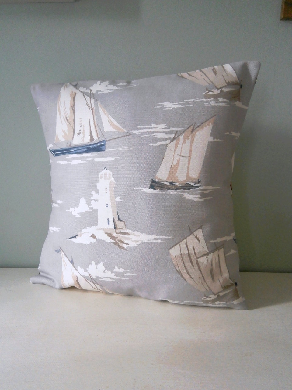 Ship Nautical pillow / cushion cover
