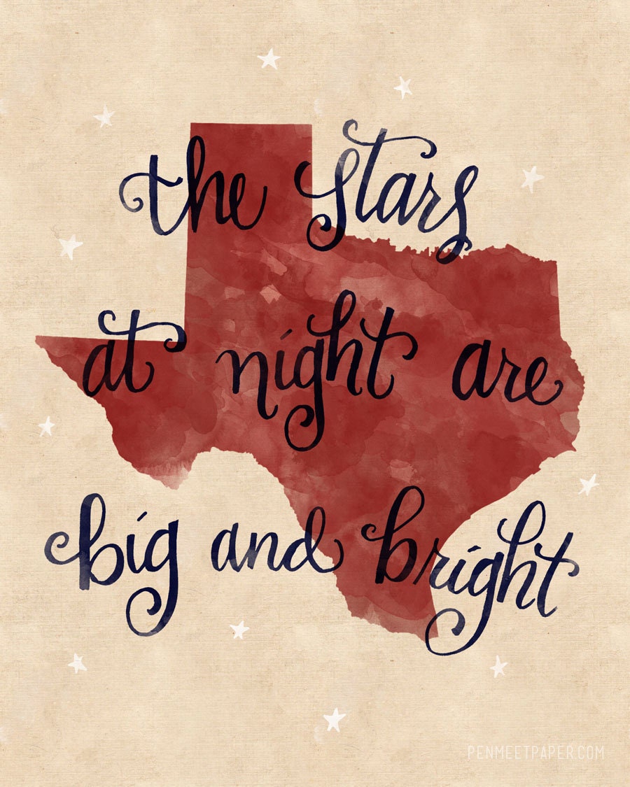 Texas print RED
