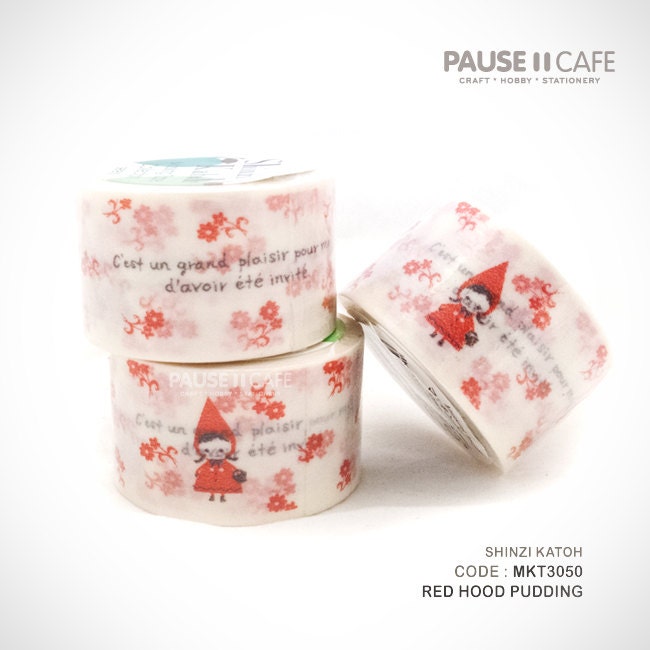 Red Riding Hood 30mm x 10m Japanese Washi Shinzi Katoh