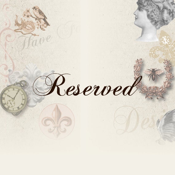 Reserved for Zanna