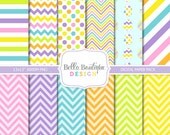 SEAMLESS Easter Brights - 12x12" Digital Paper Pack, egg pattern, Easter patterns Il_170x135