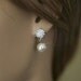 Bridal Earrings - Swarovski round pearl earrings - wedding jewelry, bridesmaids -Ivory Pearl Bridal Earrings Wedding Jewelry, Style E26