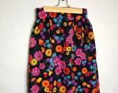 VTG 1960's Floral Maxi Skirt