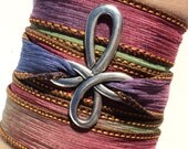 Bohemian Cross Silk Wrap Bracelet Yoga Colorful Jewelry Necklace Spiritual Unique Gift For Her Under 30 Item Y16
