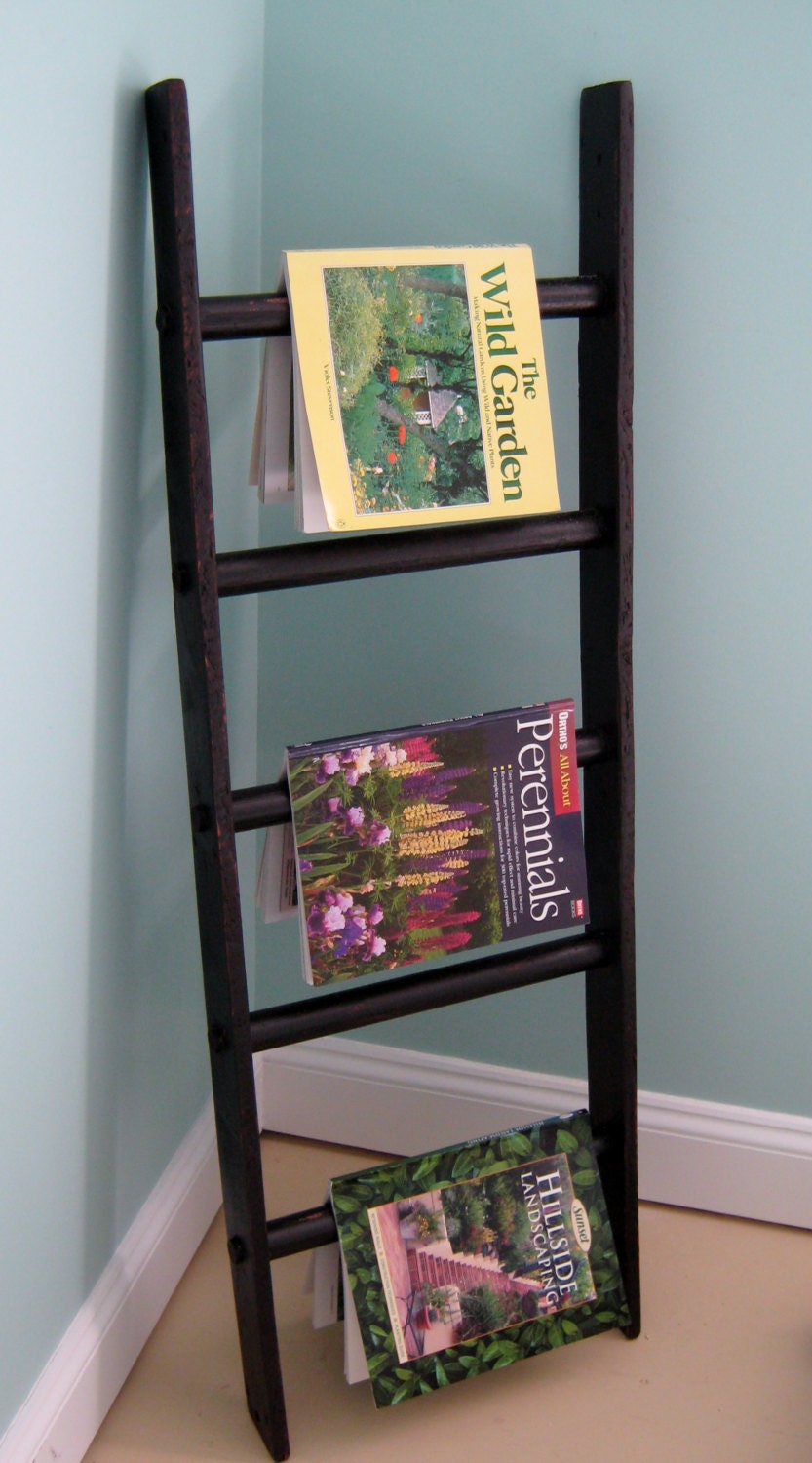 Wood Ladder Wood Pallet Ladder Quilt Rack by