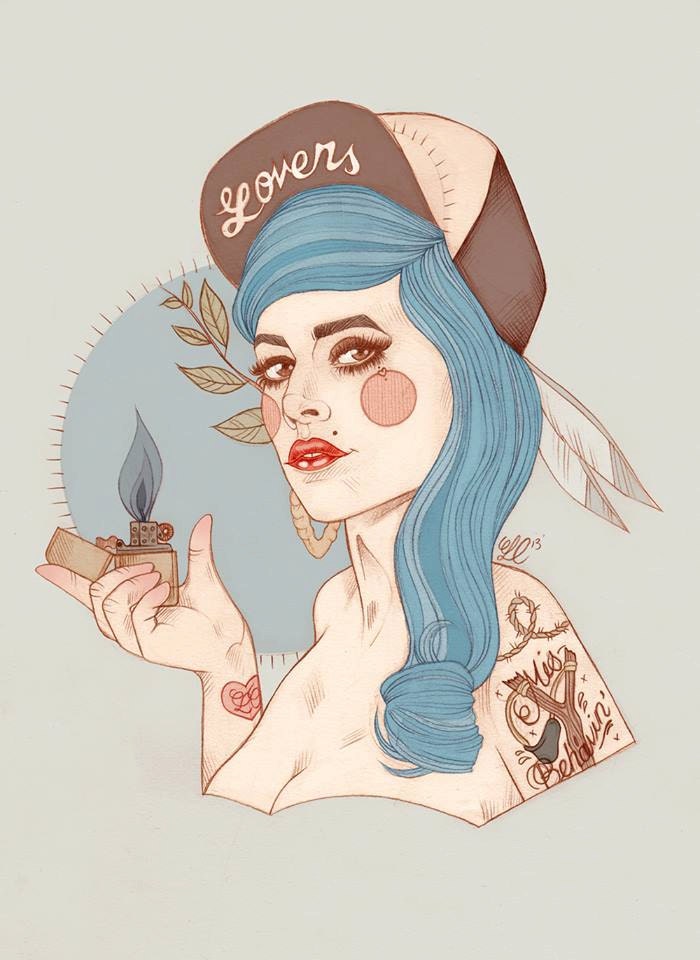 Misbehavin digital print