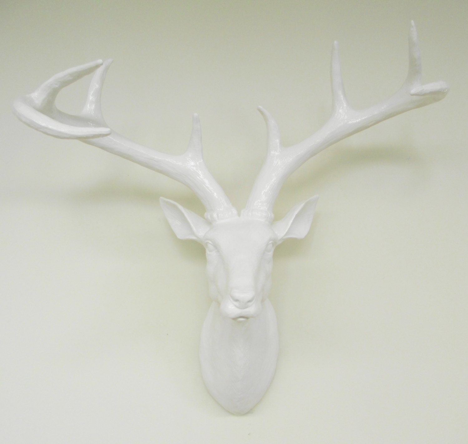 Deer Head, White, Wedding Decor, Antlers, Faux Taxidermy, Stag, Faux Deer Head