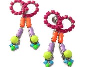 Vintage Hand Painted Earrings