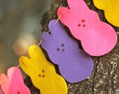 Easter Bunny Peeps Felt Garland