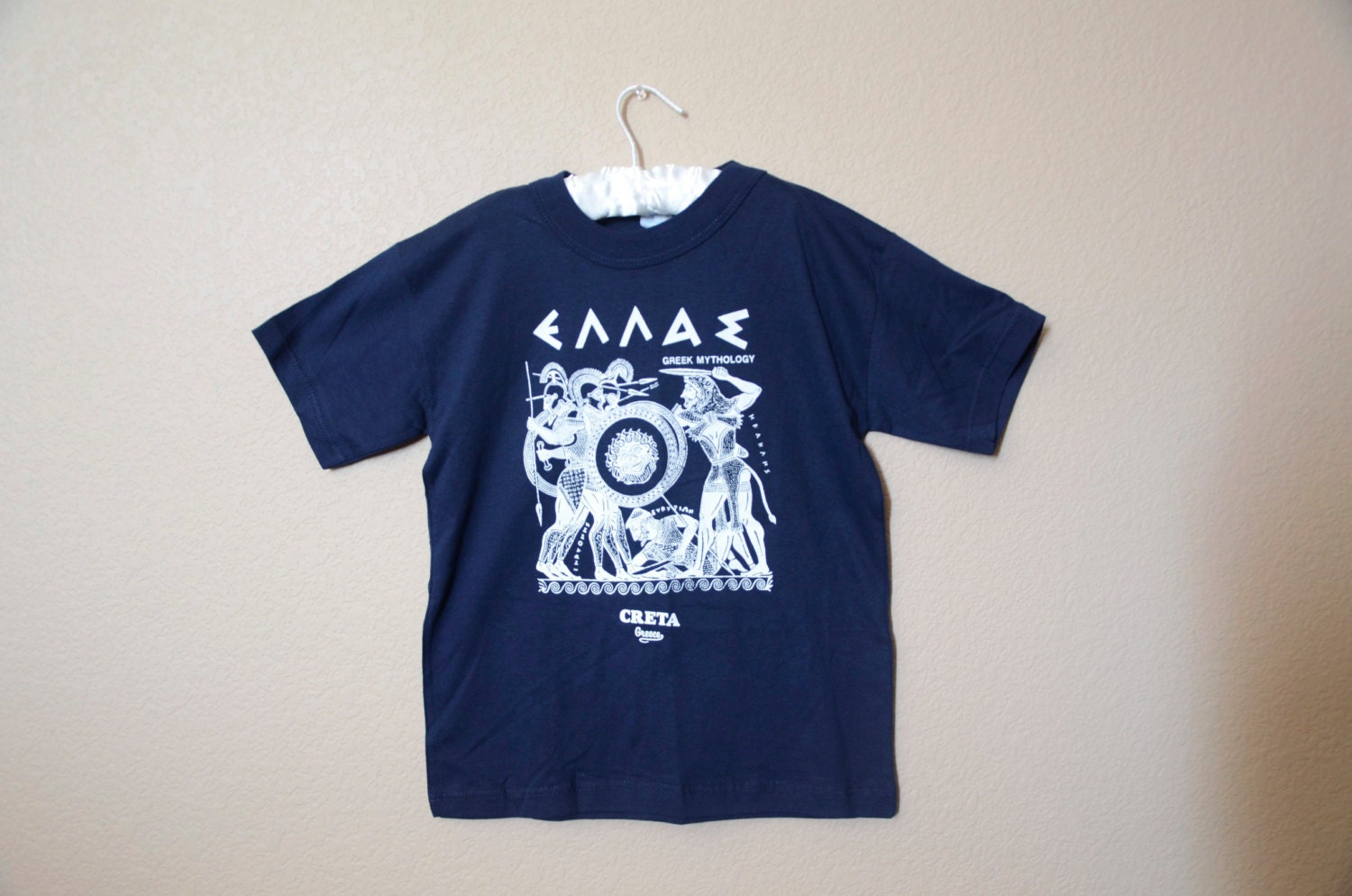 Vintage kids Greece t-shirt tee - size 6/small
