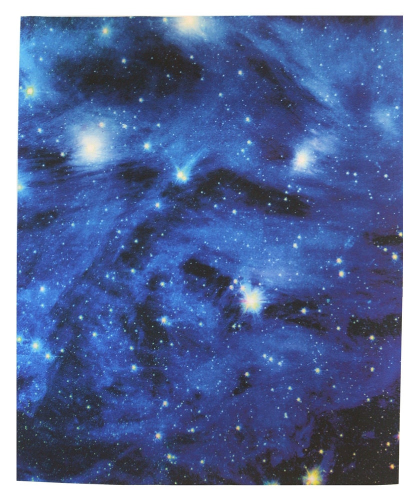Blue Pleiades 9 x 11 inches (22 x 27 cm) on Cotton Sateen Fabric