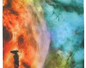 Carina Nebula Detail 16 x 18 inches on Cotton Poplin Fabric