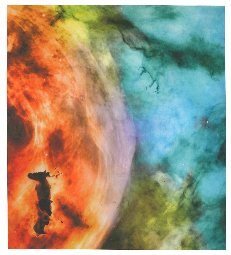 Carina Nebula Detail 16 x 18 inches on Cotton Poplin Fabric