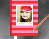 Custom Perfect Bound Photo Journal // Photo Journal // Journal // Perfectt Bound // Notebook // Preppy Stripe