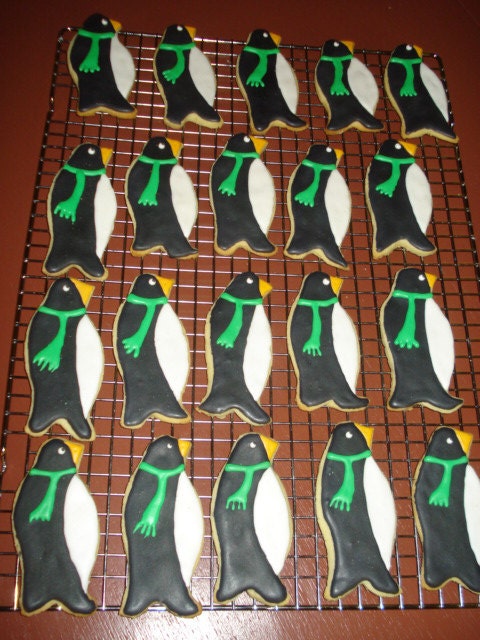 Decorated Penguin Sugar Cookies - 1 Dozen