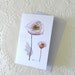 Pink Poppy Greeting Card. From original watercolour drawing.