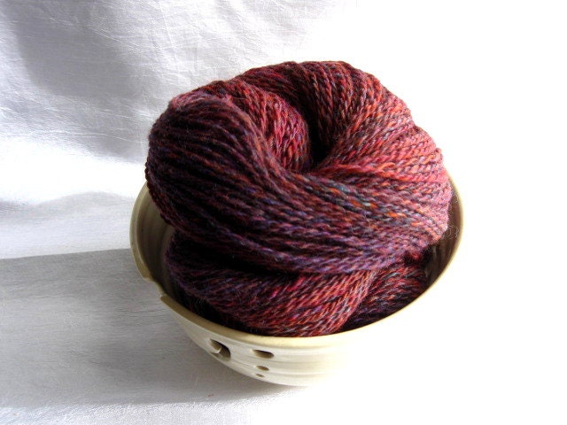 Midwest Sunset - Handspun Corriedale Yarn - 284 yds. - 2-ply - 10-11 WPI