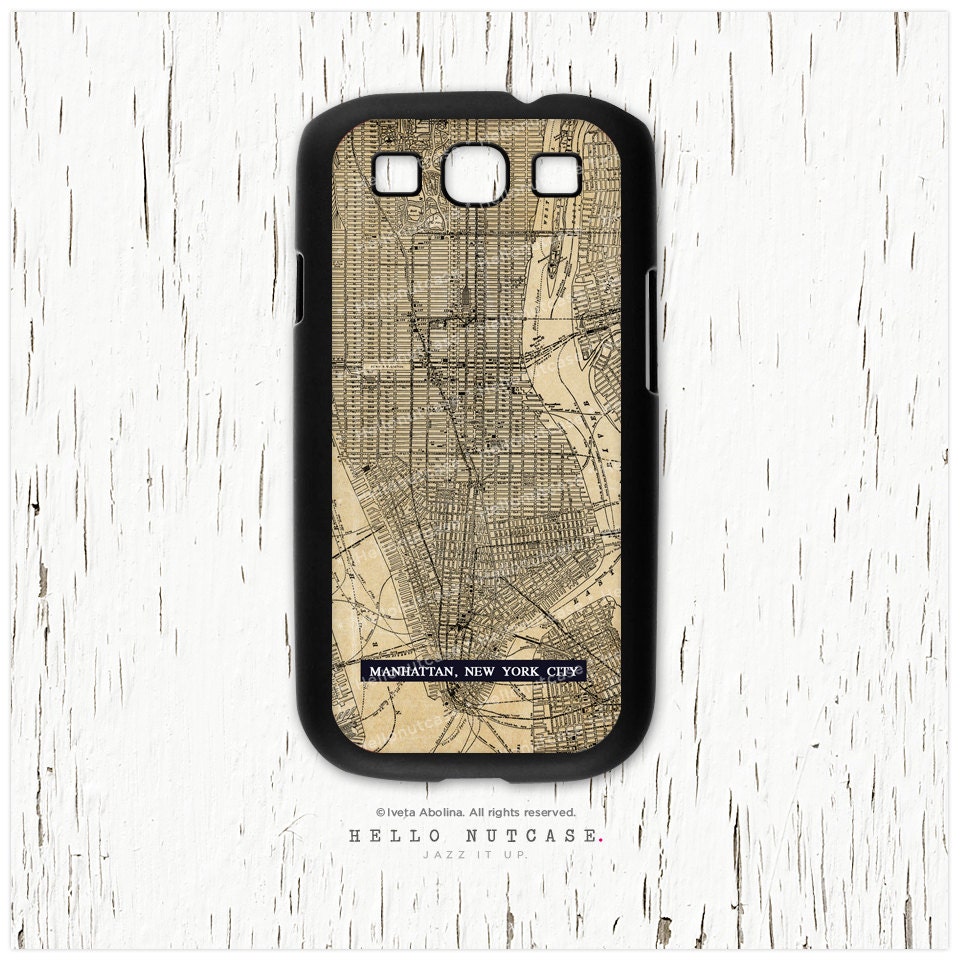 Samsung Galaxy S3 case Vintage New York City Map G50